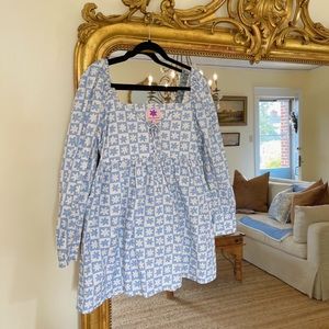 Lisa Says Gah! Dress. Blue floral